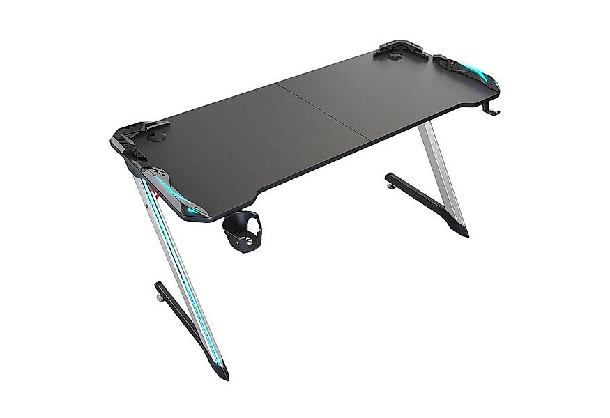 SONNI Gamingtisch RGB Gaming Tisch mit LED Beleuchtung, Breite 120cm/140cm günstig online kaufen