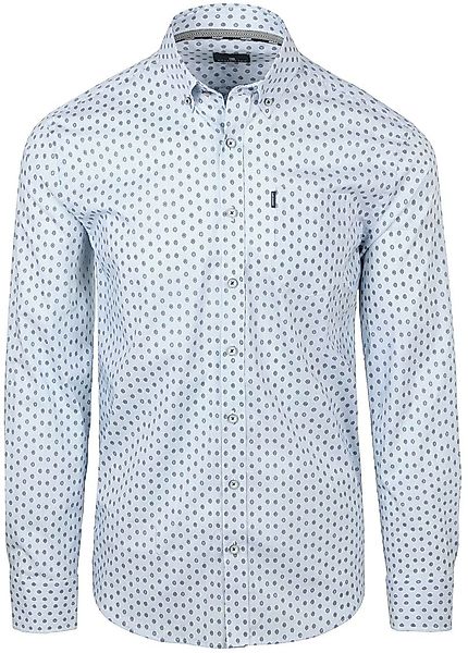State of Art Shirt Poplin Eye Printed Stripe Grey - Größe XXL günstig online kaufen