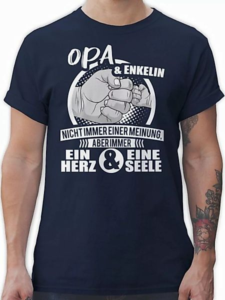 Shirtracer T-Shirt Opa & Enkelin Immer ein Herz & eine Seele Opa Geschenke günstig online kaufen