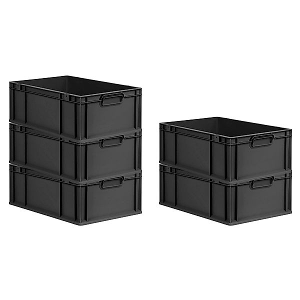 PROREGAL SparSet 5x Eurobox Nextgen Grip HxBxT 22x40x60cm 44 Liter Griffe G günstig online kaufen
