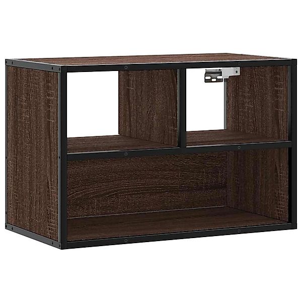 vidaXL TV-Schrank Braun Eichen-Optik 60x31x39,5 cm Holzwerkstoff und Metall günstig online kaufen