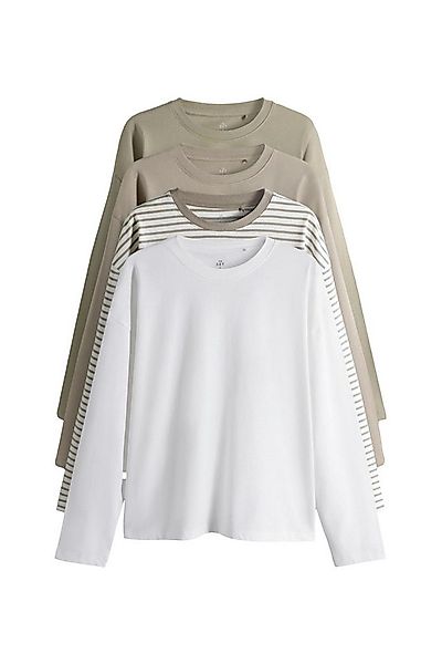 The Set Langarmshirt The Set Relaxed Fit Langarmshirts, 4er-Pack (4-tlg) günstig online kaufen