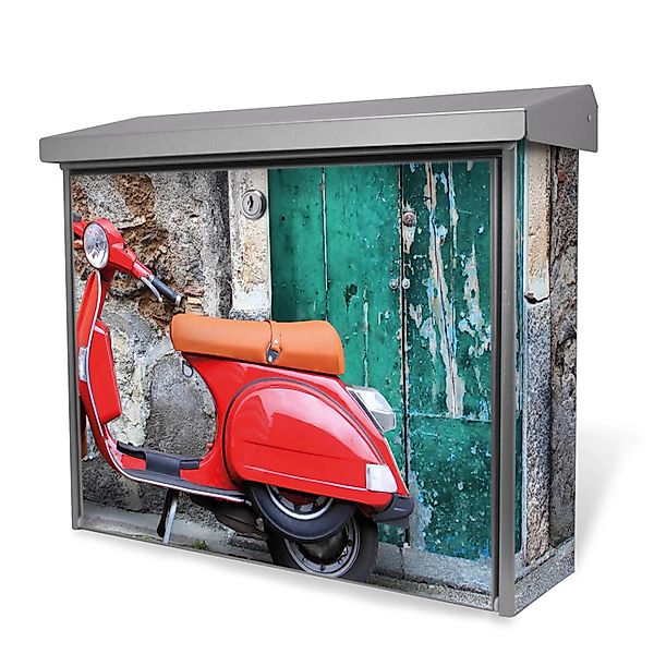 Banjado Briefkasten Edelstahl 38.5x31.5x12cm Ohne Zeitungsfach Inkl. Montag günstig online kaufen