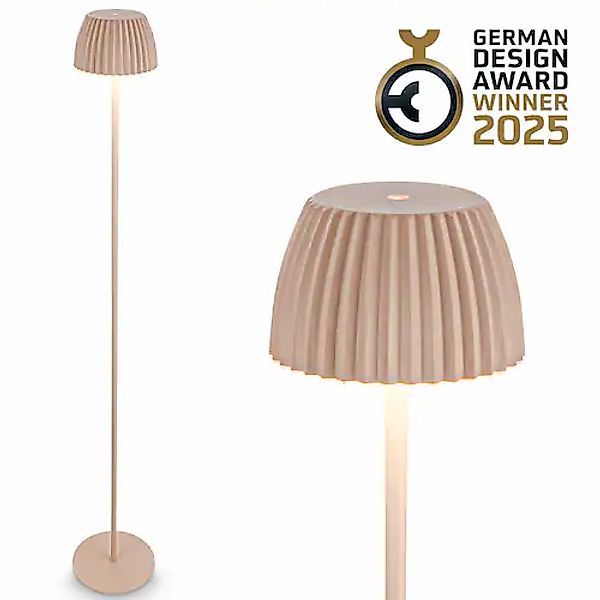 Briloner Leuchten LED Stehlampe »Akku LED Stehleuchte, beige« günstig online kaufen