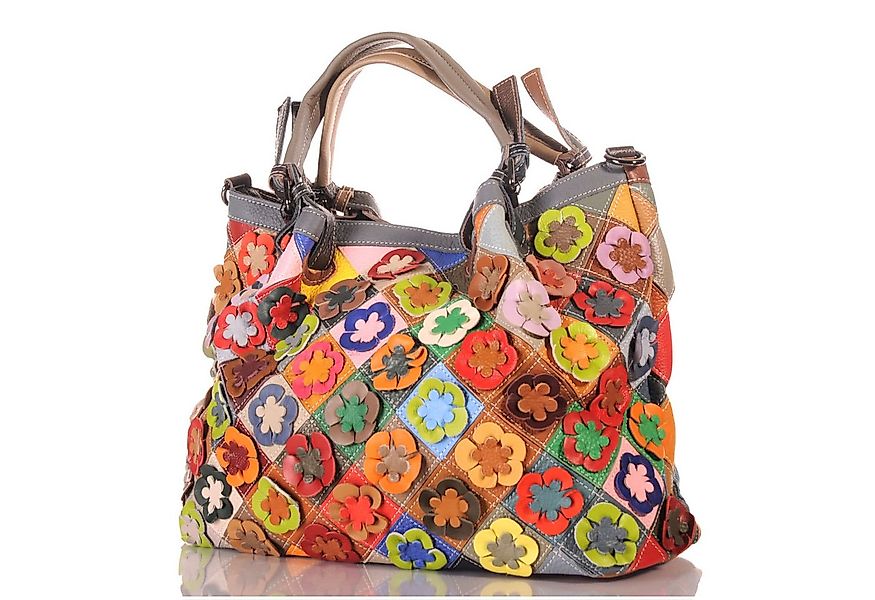 KMISSO Henkeltasche Damen Leder Patchwork Umhänge Henkel Schulter Tasche 30 günstig online kaufen