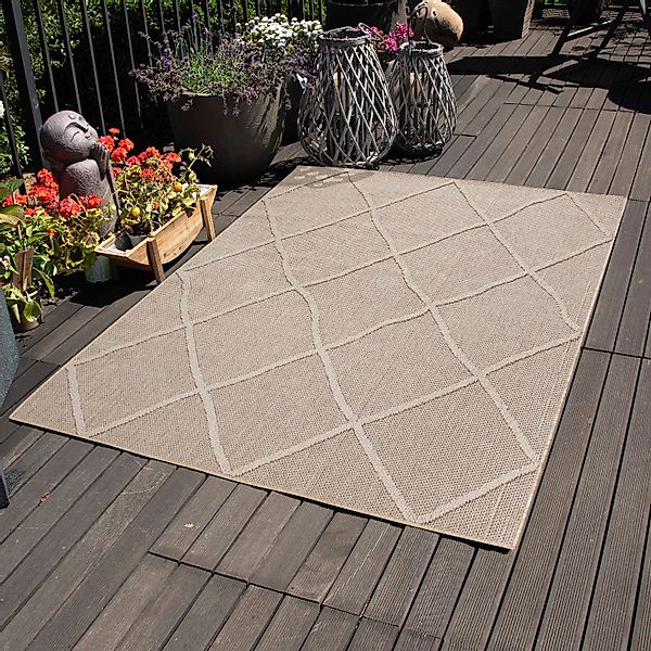 Carpettex Outdoorteppich Boho-Design, Läufer, Höhe: 8 mm, In& Outdoor Teppi günstig online kaufen