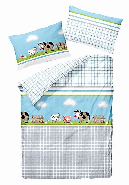 JACK Babybettwäsche 100x135cm süße Tiere Schaf günstig online kaufen