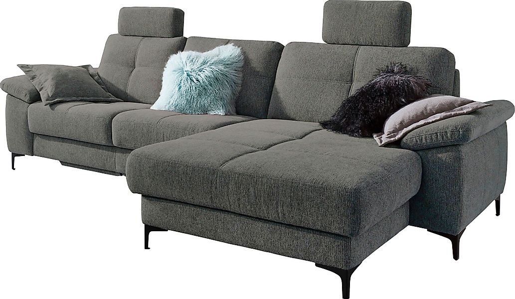 3C Carina Ecksofa »Burnaby bequem und modern, L-Form«, 2 Kopfstützen, optio günstig online kaufen