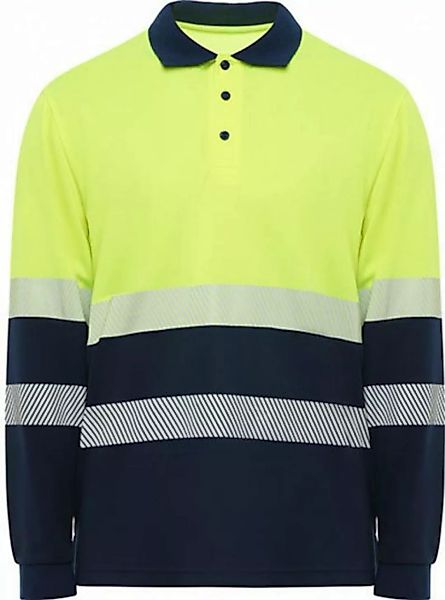 Roly Warnschutz-Shirt Polo Shirt Vega Long Sleeve S bis 4XL günstig online kaufen