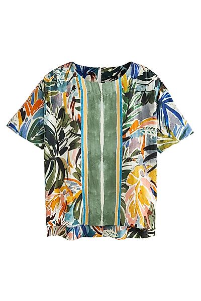 Next T-Shirt Kastiges T-Shirt aus Strukturmaterial günstig online kaufen