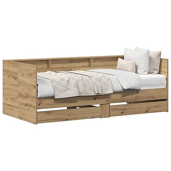 vidaXL Bett Tagesbett mit Schubladen Artisan Eiche Holzwerkstoff 90 x 200 c günstig online kaufen