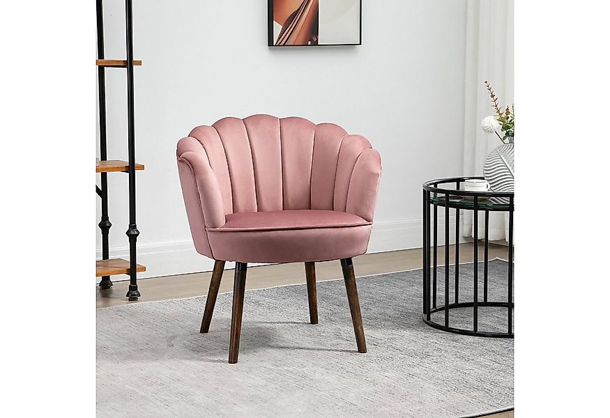 HOMCOM Barhocker Küchenstuhl Sessel mit Rückenlehne (Wohnzimmerstuhl, 1 St. günstig online kaufen