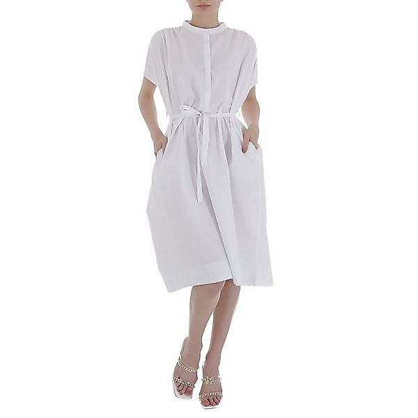 Ital-Design Sommerkleid Damen Freizeit Sommerkleid in Weiß günstig online kaufen