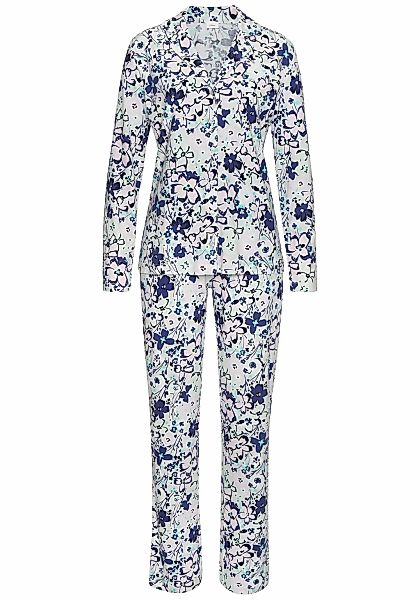 s.Oliver Pyjama, (Set, 2 tlg.), im klassischen Stil günstig online kaufen