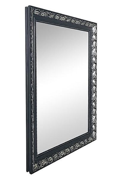 Wandspiegel ca. 55x70cm Schwarz / Silber günstig online kaufen