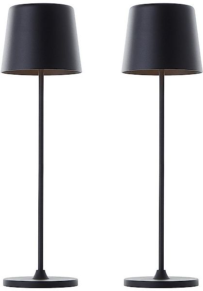 Brilliant LED Tischleuchte Kaami - mobile LED Außen Akku Tischlampe 2er-Set günstig online kaufen
