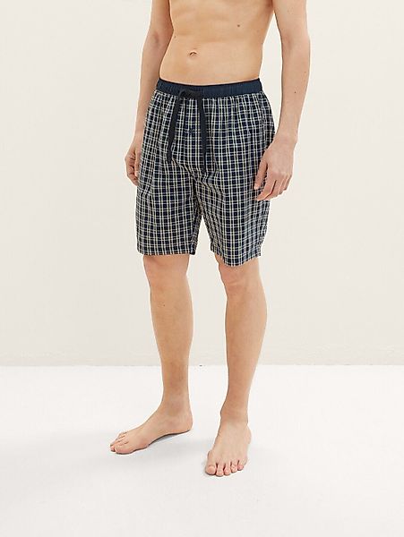 TOM TAILOR Pyjamahose Bermuda aus Baumwolle günstig online kaufen