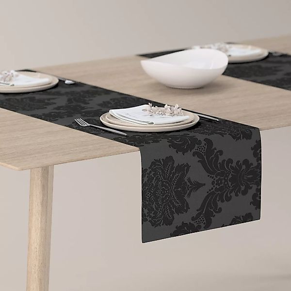 Tischläufer, schwarz, 40 x 130 cm, Damasco (613-32) günstig online kaufen