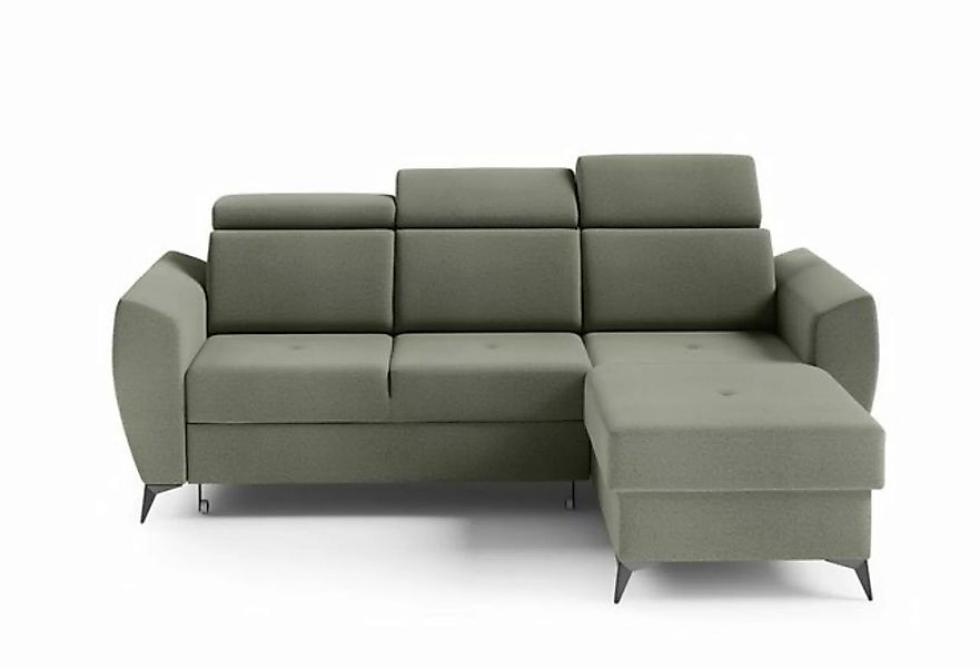 MOEBLO Ecksofa TESLIN I, Couch für Wohnzimmer, Schlafsofa Sofagarnitur Sofa günstig online kaufen