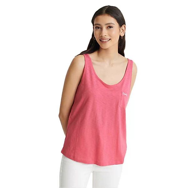 Superdry Orange Label Essential Ärmelloses T-shirt 2XS Cord Pink günstig online kaufen