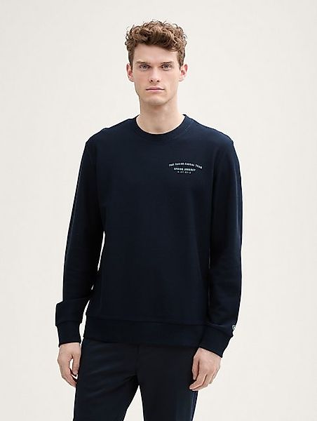 TOM TAILOR Sweatshirt Sweatshirt aus Baumwolle günstig online kaufen