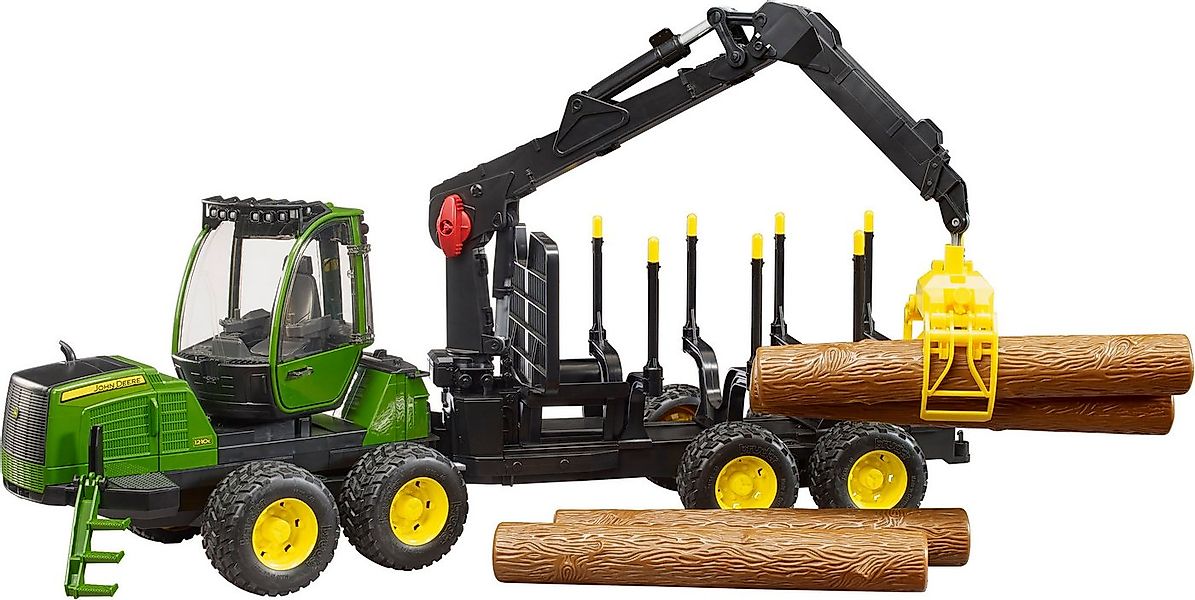 Bruder® Spielzeug-Traktor John Deere 1210E Rückezug m.Holzgreifer/Baumstämm günstig online kaufen