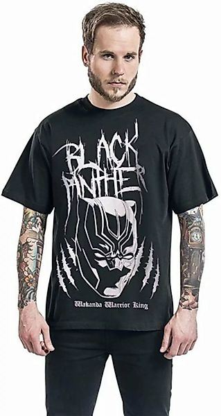 MARVEL Print-Shirt BLACK PANTHER T-Shirt Schwarz Jugendliche + Erwachsene günstig online kaufen