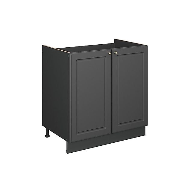 Vicco Unterschrank Fame-Line, Anthrazit-Gold Landhaus/Anthrazit, 80 cm ohne günstig online kaufen