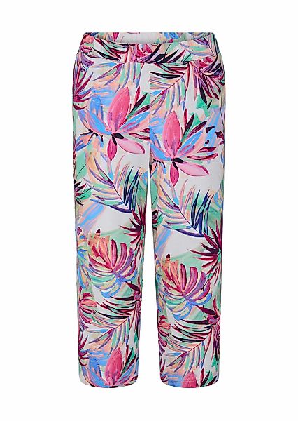 GOLDNER Schlupfhose "Kurzgröße Jersey-Culotte VERA mit Palmenprint" günstig online kaufen