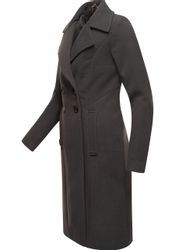 Navahoo Wintermantel "Wooly" edler Damen Trenchcoat in Wollmantel-Optik günstig online kaufen