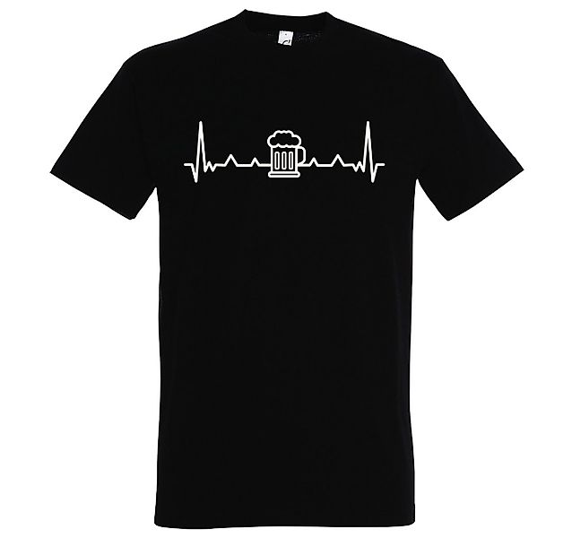 Youth Designz Print-Shirt Heartbeat Bier Herren T-Shirt mit lustigem Logo A günstig online kaufen