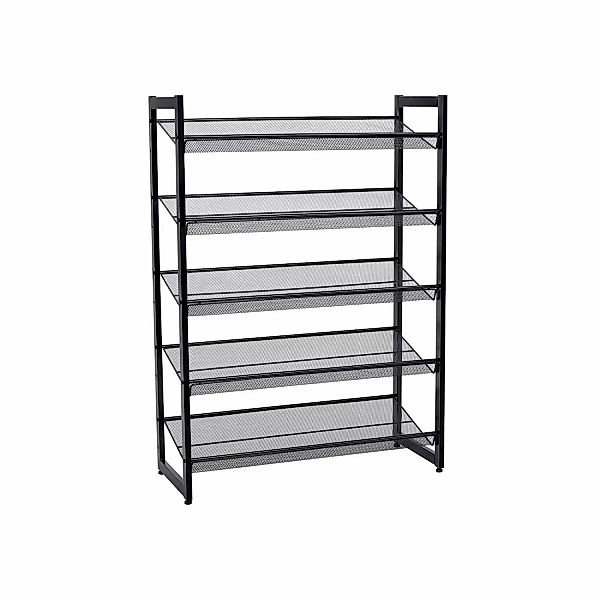 Songmics Schuhregal 5 Ebenen 74 cm x 104 x 30,7 cm Schwarz günstig online kaufen