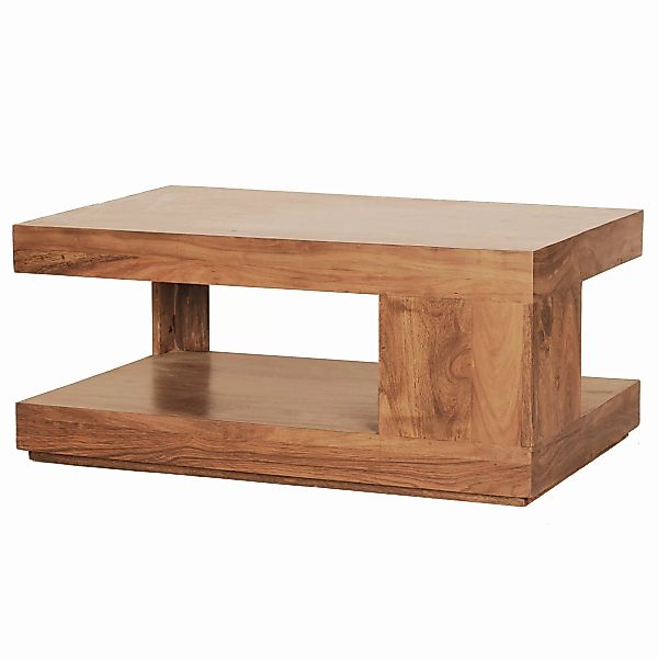 Couchtisch MUMBAI Akazie Massiv-Holz 90 x 60 x 40 cm | Wohnzimmer-Tisch Des günstig online kaufen