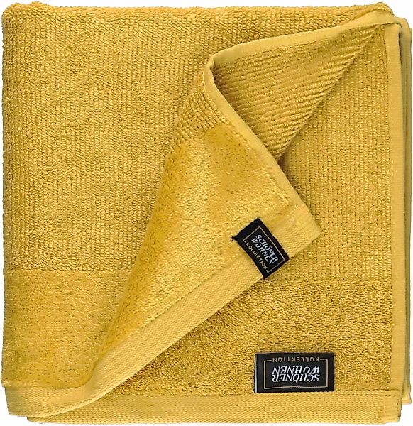 SCHÖNER WOHNEN-Kollektion Handtuch "Sense" mit Velourborte, hautschmeicheln günstig online kaufen