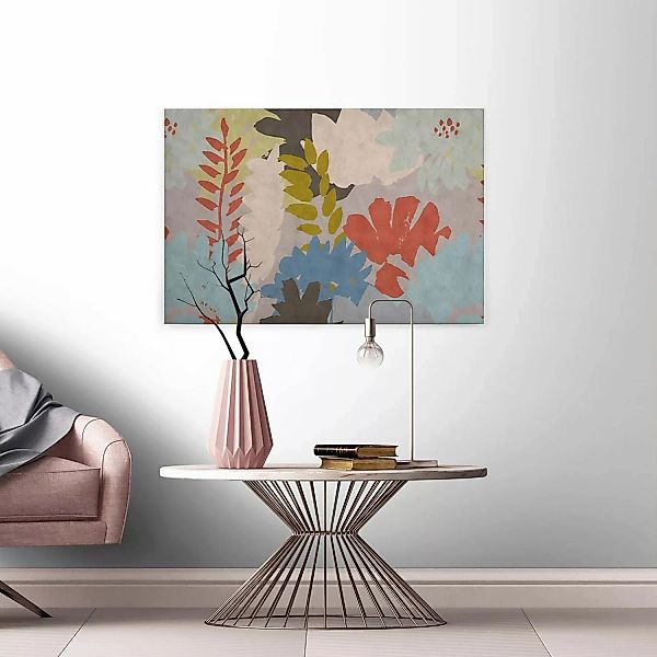 Bricoflor Florales Bild Auf Leinwand Wandbild Skandinavisch Ideal Für Schla günstig online kaufen