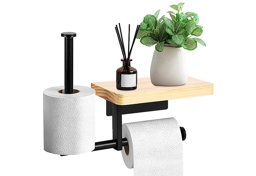 BlingBin Toilettenpapierhalter Klopapierhalter mit Ablage WC Papier Halteru günstig online kaufen