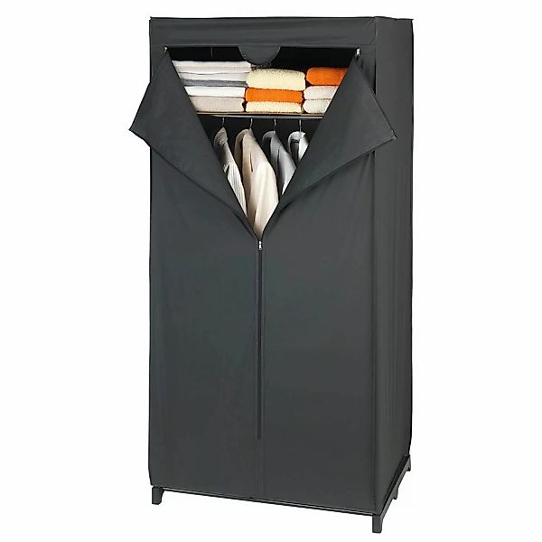 WENKO Stoffschrank "Deep Black", Maße (B x H x T): 75 x 160 x 50 cm günstig online kaufen