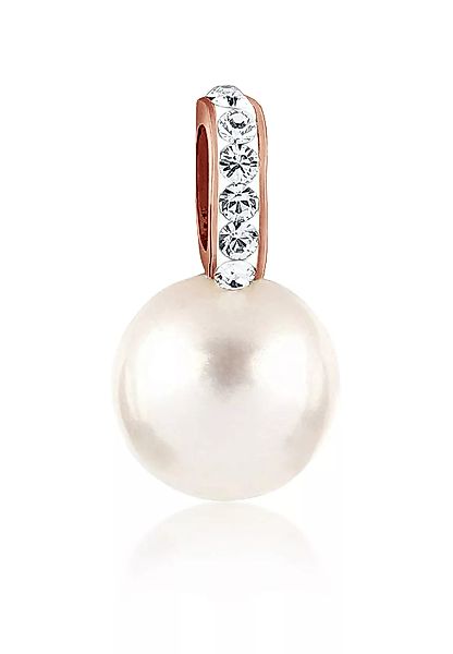 Nenalina Kettenanhänger "Muschelkern-Perle Kristalle 925 Silber" günstig online kaufen
