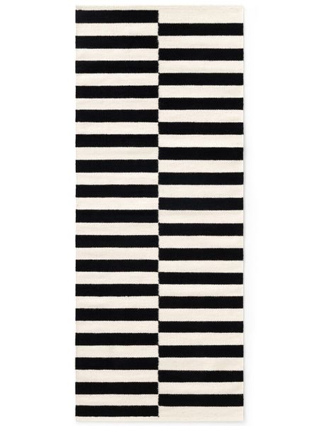 HANSE Home Wollteppich "Donna, schwarz-weiss" rechteckig 5 mm Höhe Handgewe günstig online kaufen