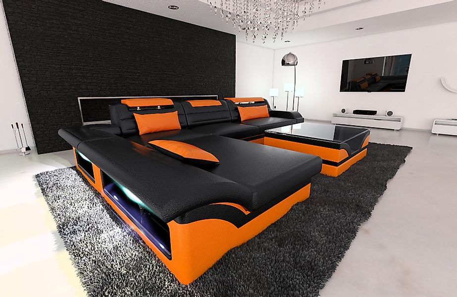 Sofa Dreams Ecksofa Couch Leder Sofa günstig online kaufen