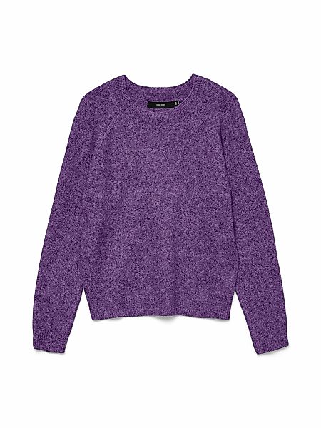 Vero Moda Rundhalspullover "VMDOFFY LS O-NECK BLOUSE GA NOOS" Materialmix, günstig online kaufen