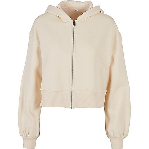 Build Your Brand Sweatshirt Ladies Short Oversized Zip Jacket günstig online kaufen