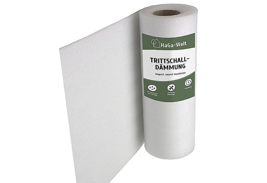 HaGa Trittschalldämmfolie Trittschalldämmung PE-Schaumfolie für Laminat 1,2 günstig online kaufen