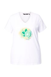 Ulla Popken T-Shirt T-Shirt Limonen A-Linie günstig online kaufen