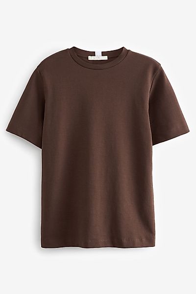Next T-Shirt Schweres T-Shirt mit Rundhalsausschnitt günstig online kaufen