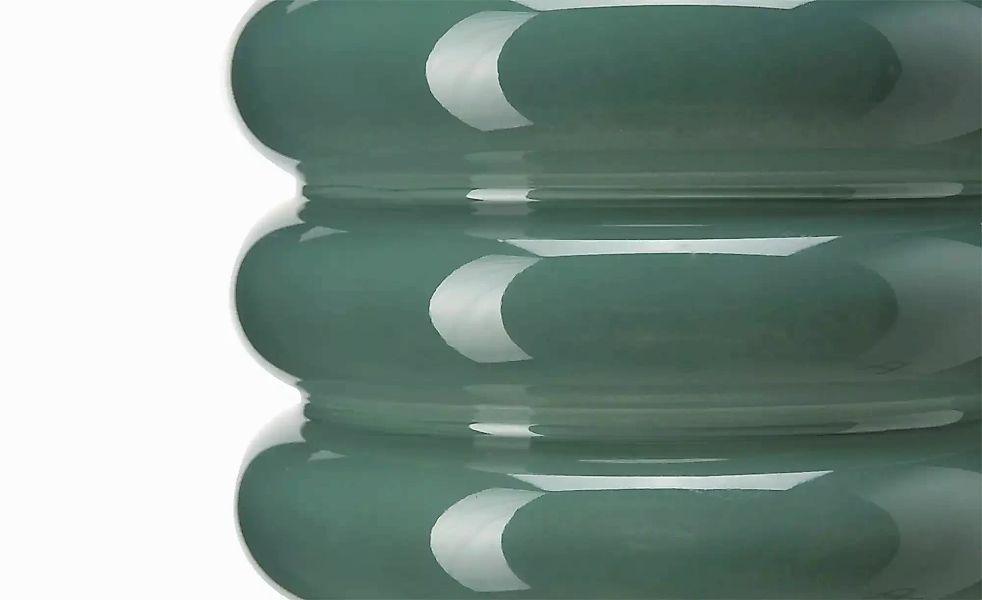 Vase   ¦ grün ¦ Glas ¦ Maße (cm): H: 25  Ø: 15 Accessoires > Vasen - Höffne günstig online kaufen