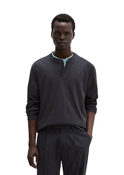 Marc O'Polo Langarmshirt aus geripptem Interlock-Jersey günstig online kaufen