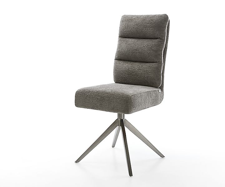 Drehstuhl Pela-Flex Bouclé Soft Schlamm Kreuzgestell breit Graphit 360° dre günstig online kaufen