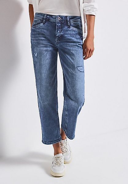 STREET ONE Straight-Jeans Style Straight Leg Destroyed Jeans günstig online kaufen