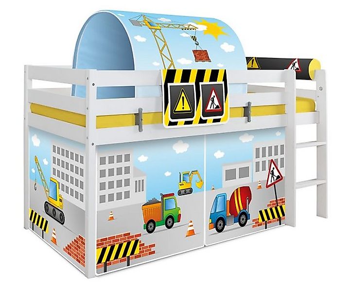 Ticaa Hochbett Hochbett "Oskars Baustelle" inkl. günstig online kaufen